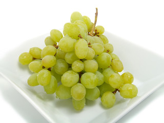Fresh grapes in bowl