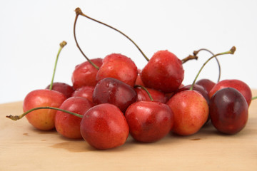 Cherry; object on a board