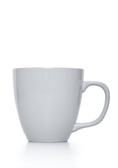 White empty mug