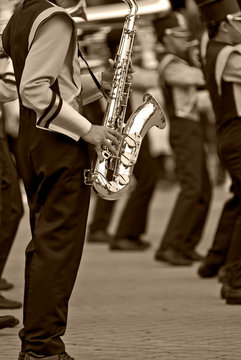 Marching band trumpet