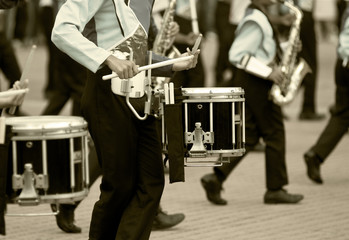 Marching band drums
