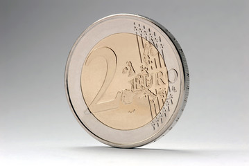 Stehende 2 Euro Münze
