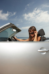 Girl and Car