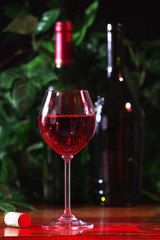 Wine composition, pink wine