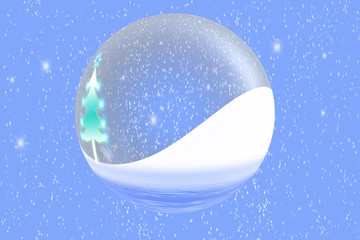 christmas snow globe