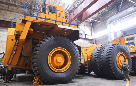 Huge industrial truck