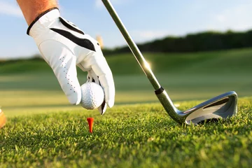 Abwaschbare Fototapete Golf Golf-Tee