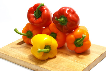 colored sweet bell peppers