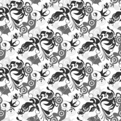 Seamless greyscale abstract background