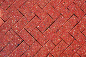 Red pavement