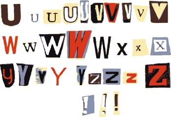 alphabet part 3 of 3