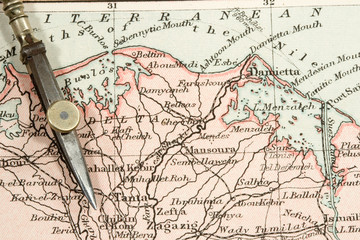 Fototapeta na wymiar Antique Map (expired copyright)