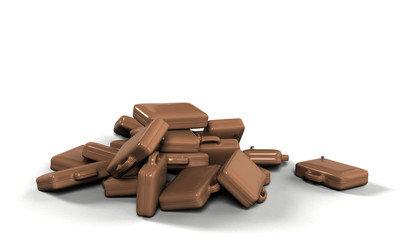 pile de valises gonflables