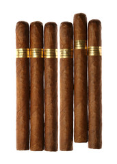Havana Cigars Set Isolated on White