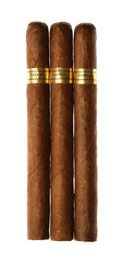 Havana Cigars Set Isolated on White