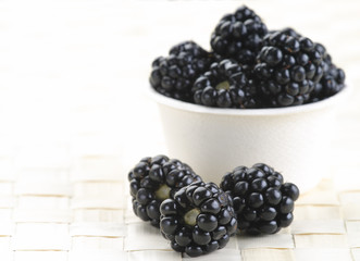 Fresh blackberries