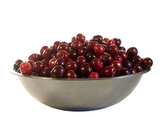 Sweet cherris on white