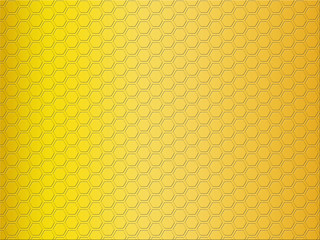 Gold Gradient Honeycomb Background