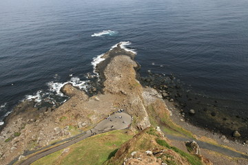 Giant's Causeway from sky