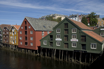 Fototapeta na wymiar Ville de Trondheim, Norvège