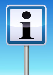 Panneau de signalisation point d'information