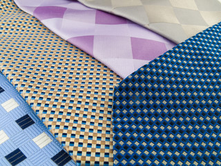 Close Up Neck Ties Showing Pattern