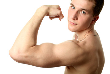 Flexing Biceps