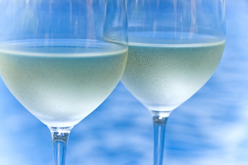 Two Glasses of White Wine
