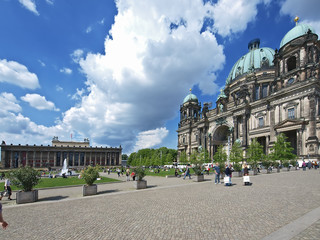 Obraz premium berliner dom,lustgarten,museuminsel