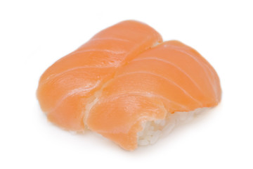 Japanese sushi isolated on white