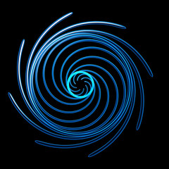 art of blue fibers