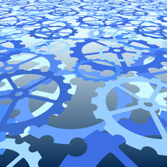Blue cogs
