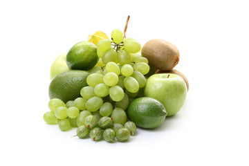 various green fruits