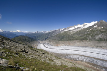 Gletscher in den Alpen