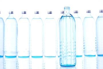 open bottle of water