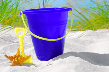 Sand pail and starfish