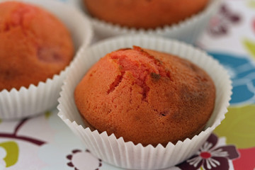 Muffins aux framboises