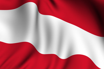 Rendered Austrian Flag