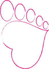 heart footprint