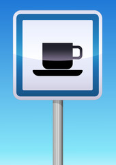 Panneau de signalisation débit de boisson