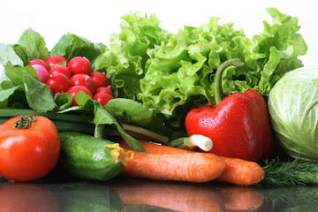 Fresh Vegetables, Fruits and other foodstuffs.