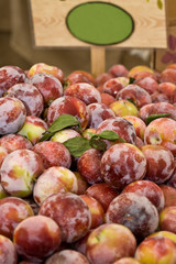 Red plums