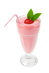 Isolated Strawberry Drink