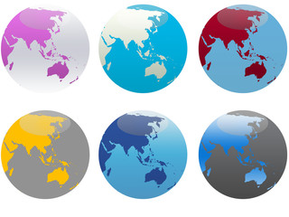 World Globe - Asia Australia View 2