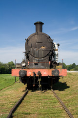 Fototapeta na wymiar steam train engine
