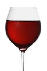 Wine filling a glass