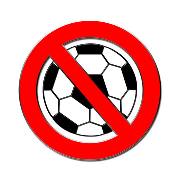 Fussball verboten
