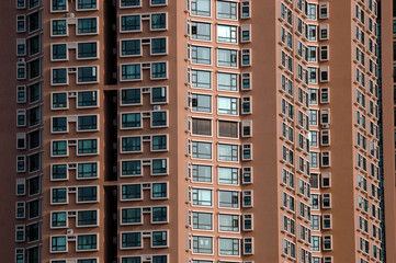 Residential buildings in China - closeup