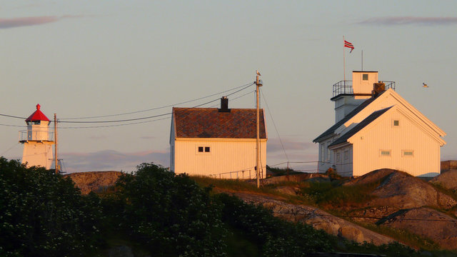 Henningsvaer's lighthouse buildings