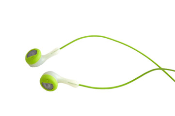 Green headphones